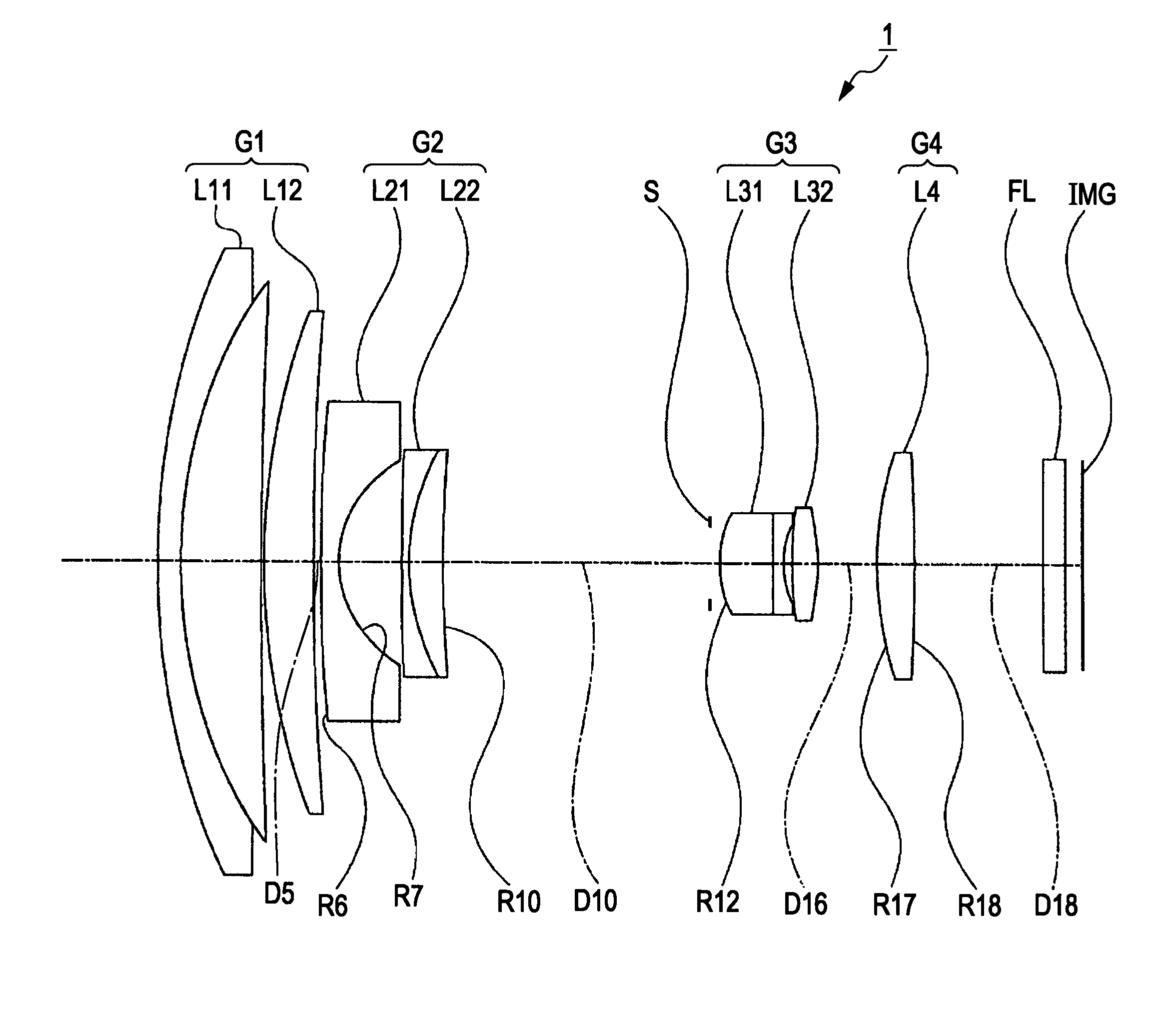 Variable focal length lens system and imaging apparatus