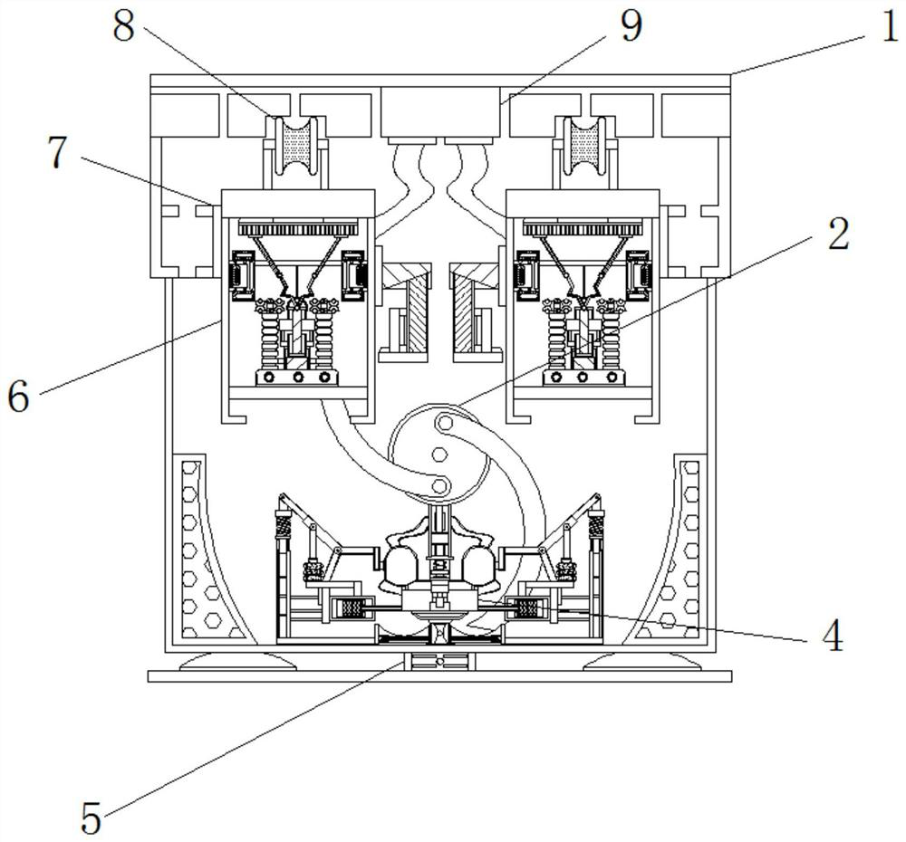 Intelligent sewage treatment equipment for realizing repeated purification by using movable rotating wheel