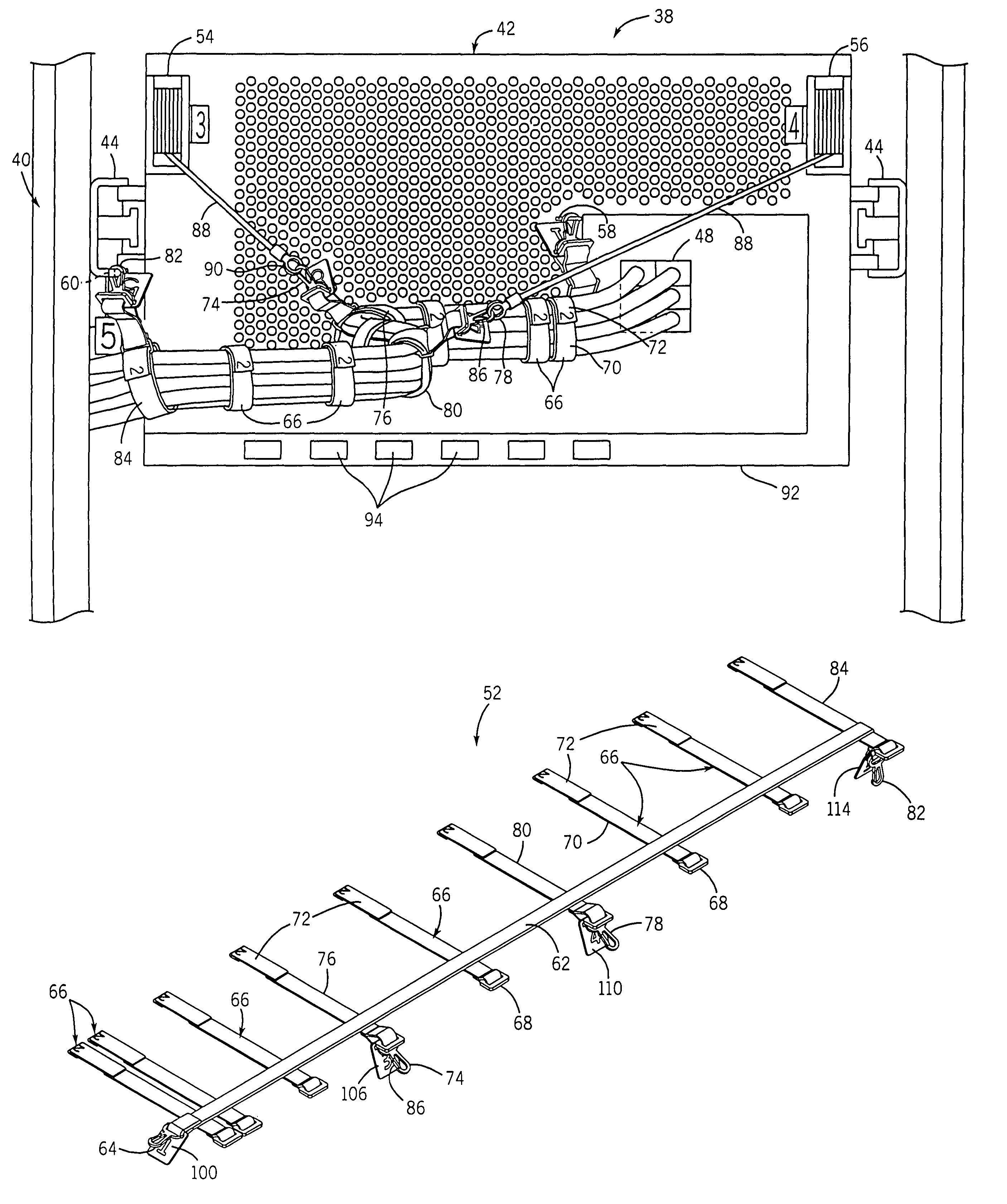 Cable management system and method of installation and operation thereof