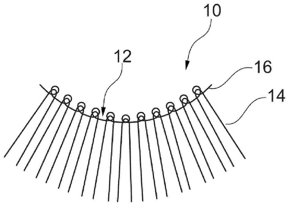 Method for producing row of artificial eyelashes