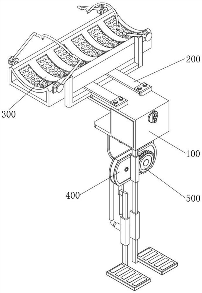 Leg lifting auxiliary device for medical operation