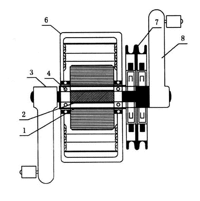 Electric and manual combined power-assisted bicycle with motor and manual and electric full-automatic exchange driving coupling