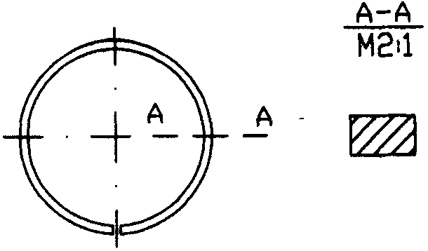 Staggered positioning combination piston ring