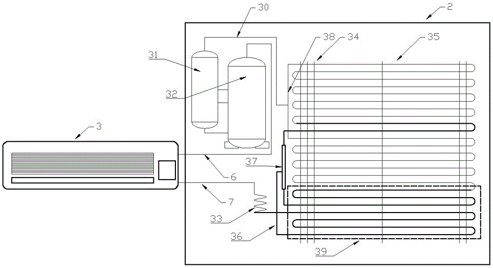 Heat pump type heat recovery crop efficient drying device