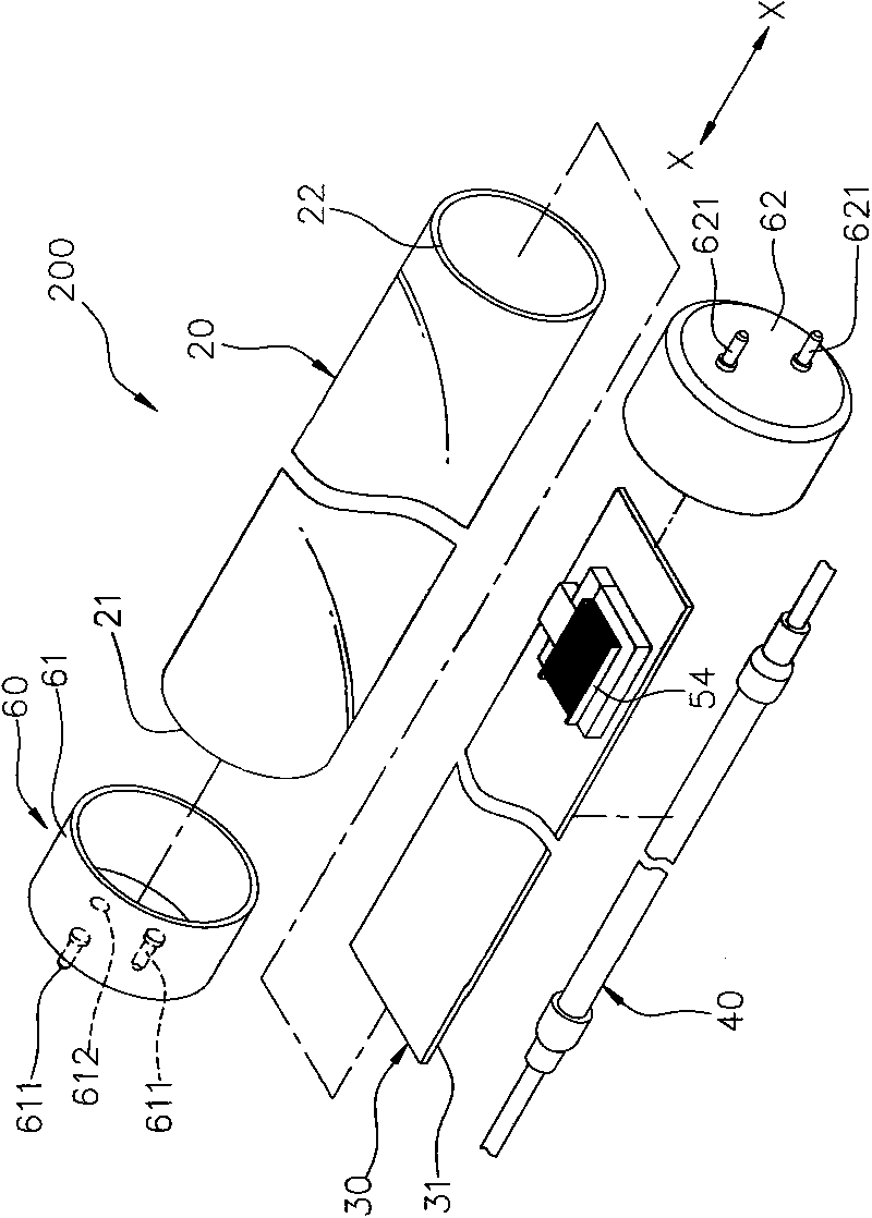 Lamp tube and lamp tube module