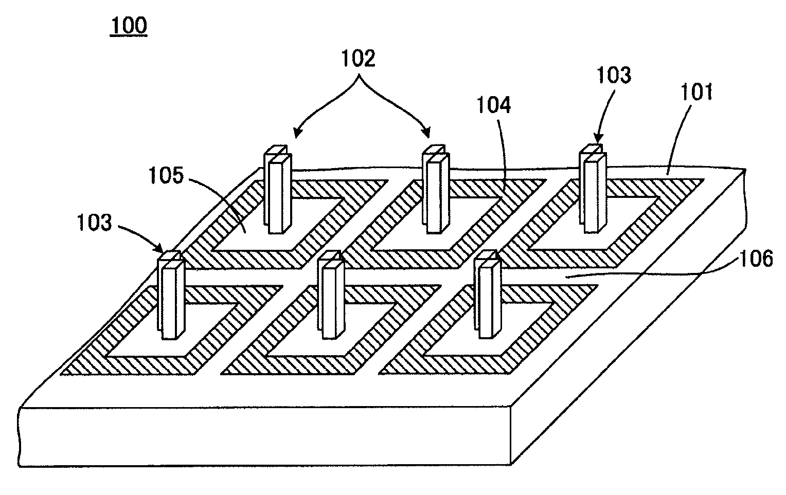 Probe-array substrate, probe array, and method of producing the same