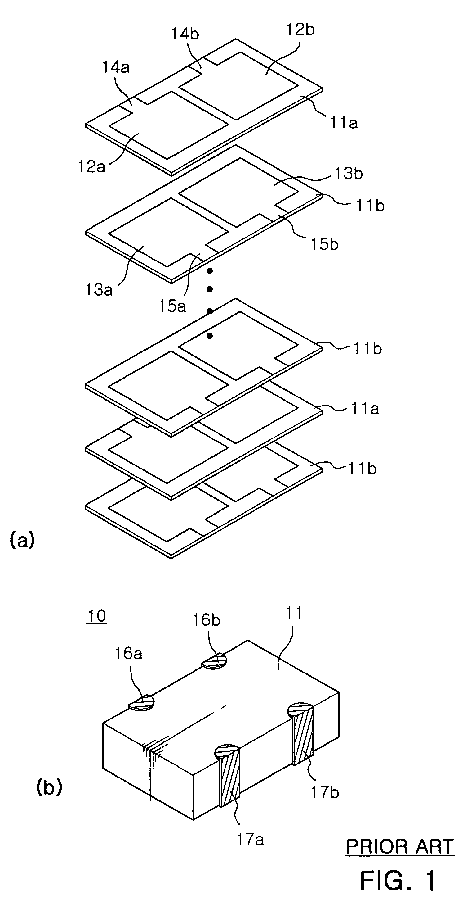 Multilayered chip capacitor array