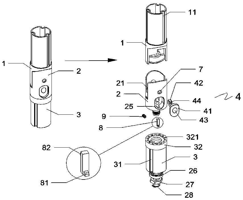 Outdoor umbrella rotating connector