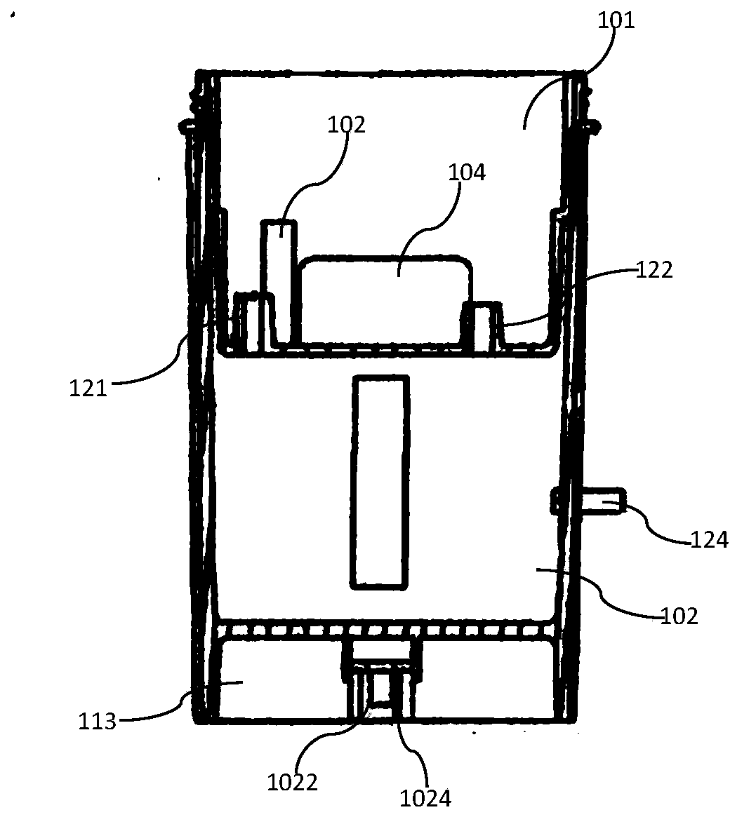 Water electrolyzing hydrogen production device