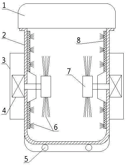 Household jujube cleaning device with high efficiency