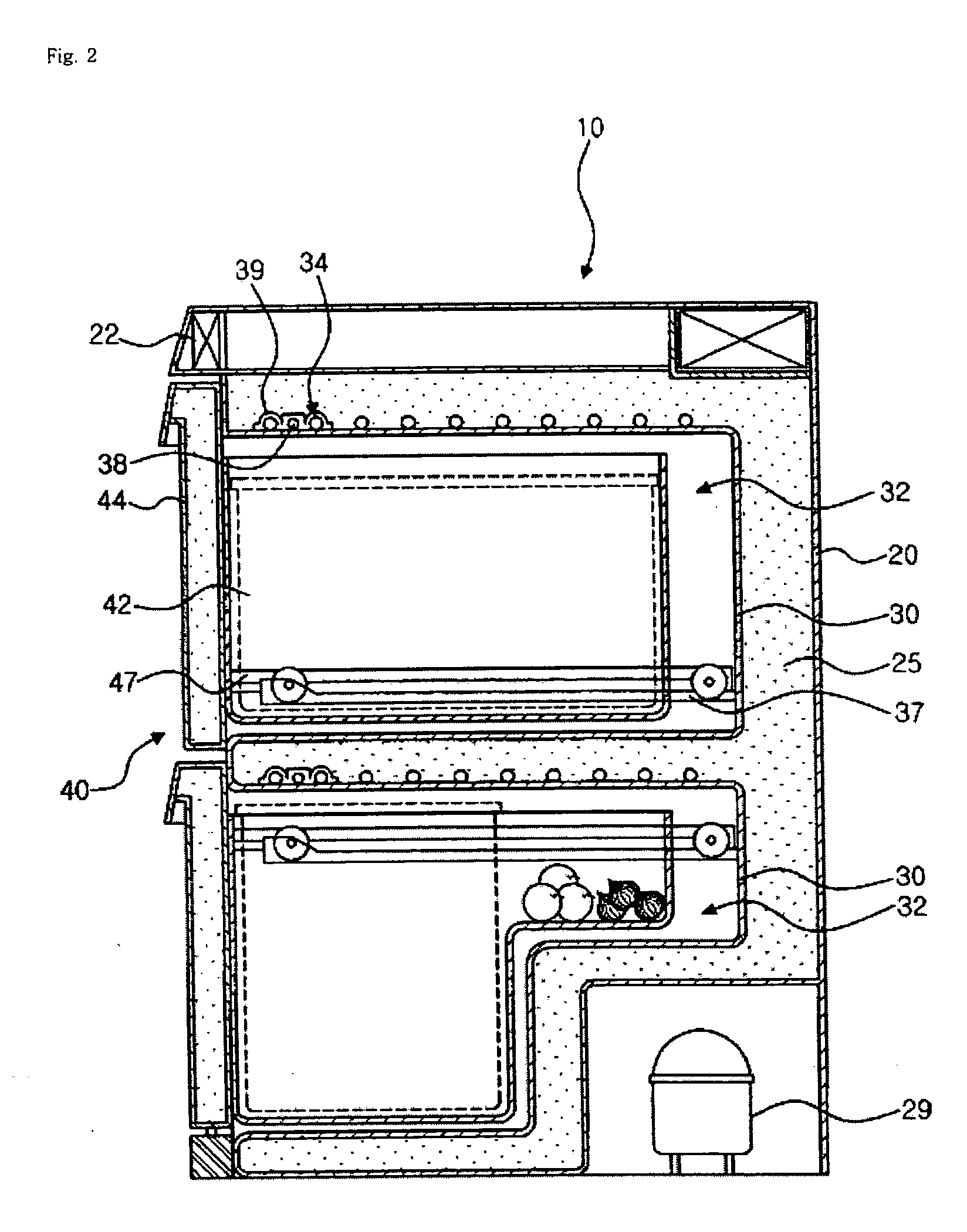 Anti-frost evaporator pipe of drawer type refrigerator