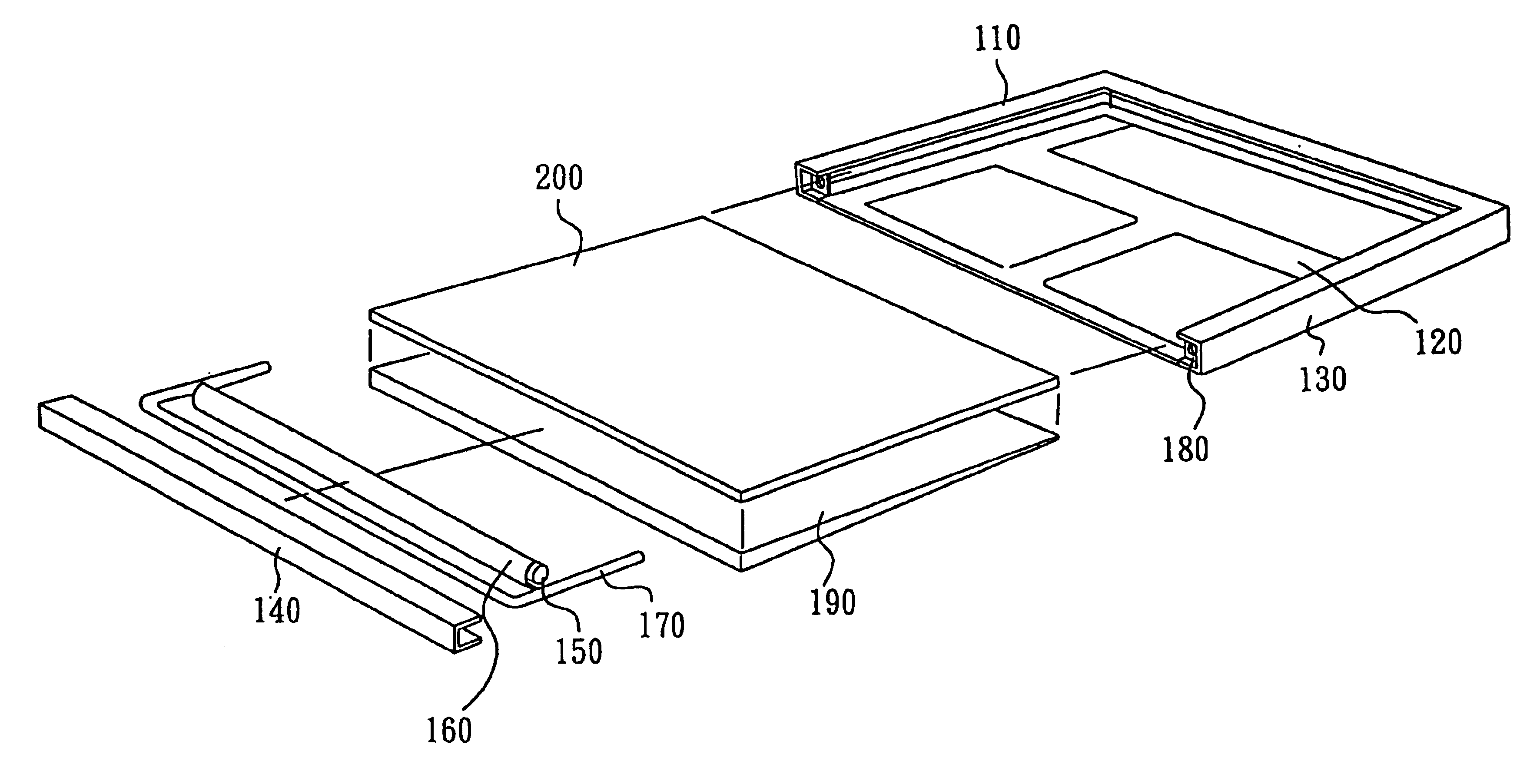 Backlight module for homogenizing the temperature of a flat panel display device