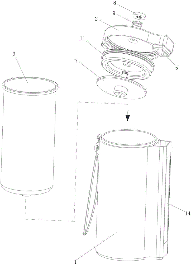 Double-liner outdoor sports water cup