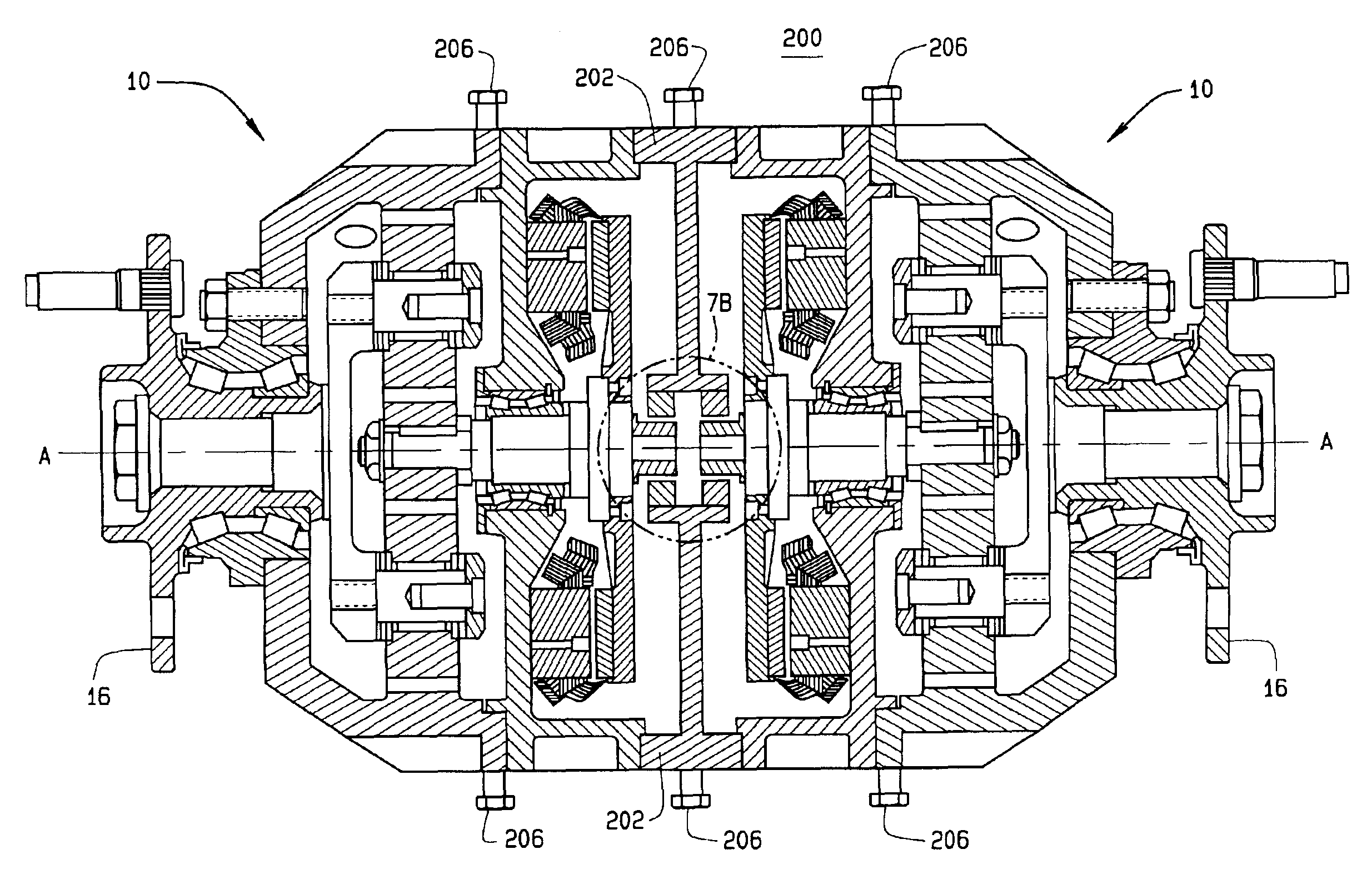 Axial flux motor assembly