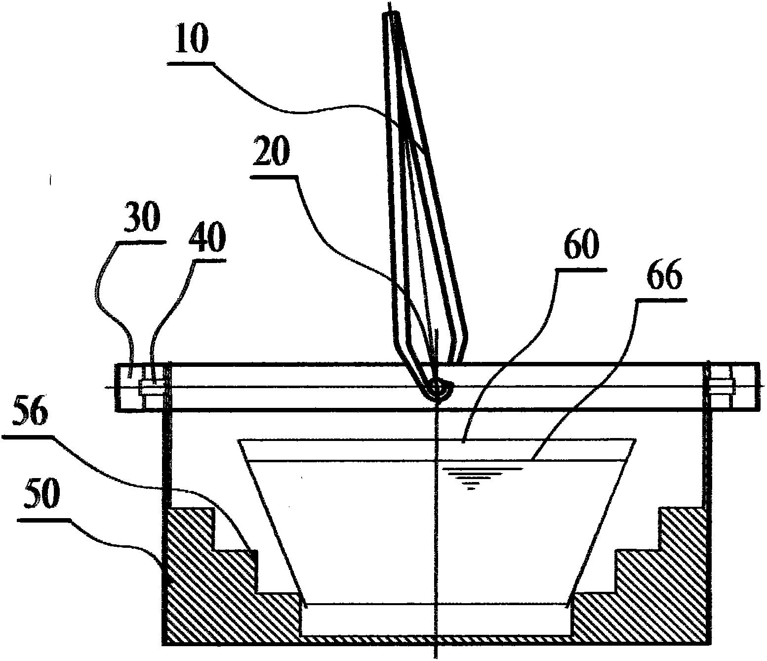 Cross-shaped intersected shaft automatic balancing soup basket