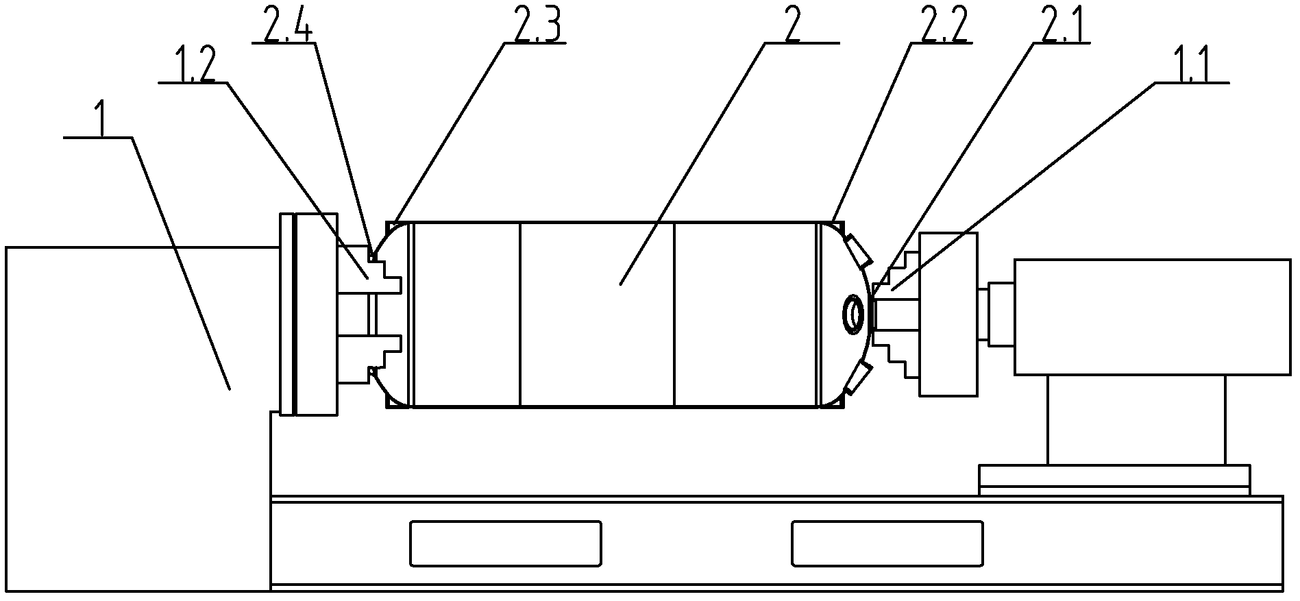 Lathing method of skirt bases of thin-walled high-strength steel rocket hull