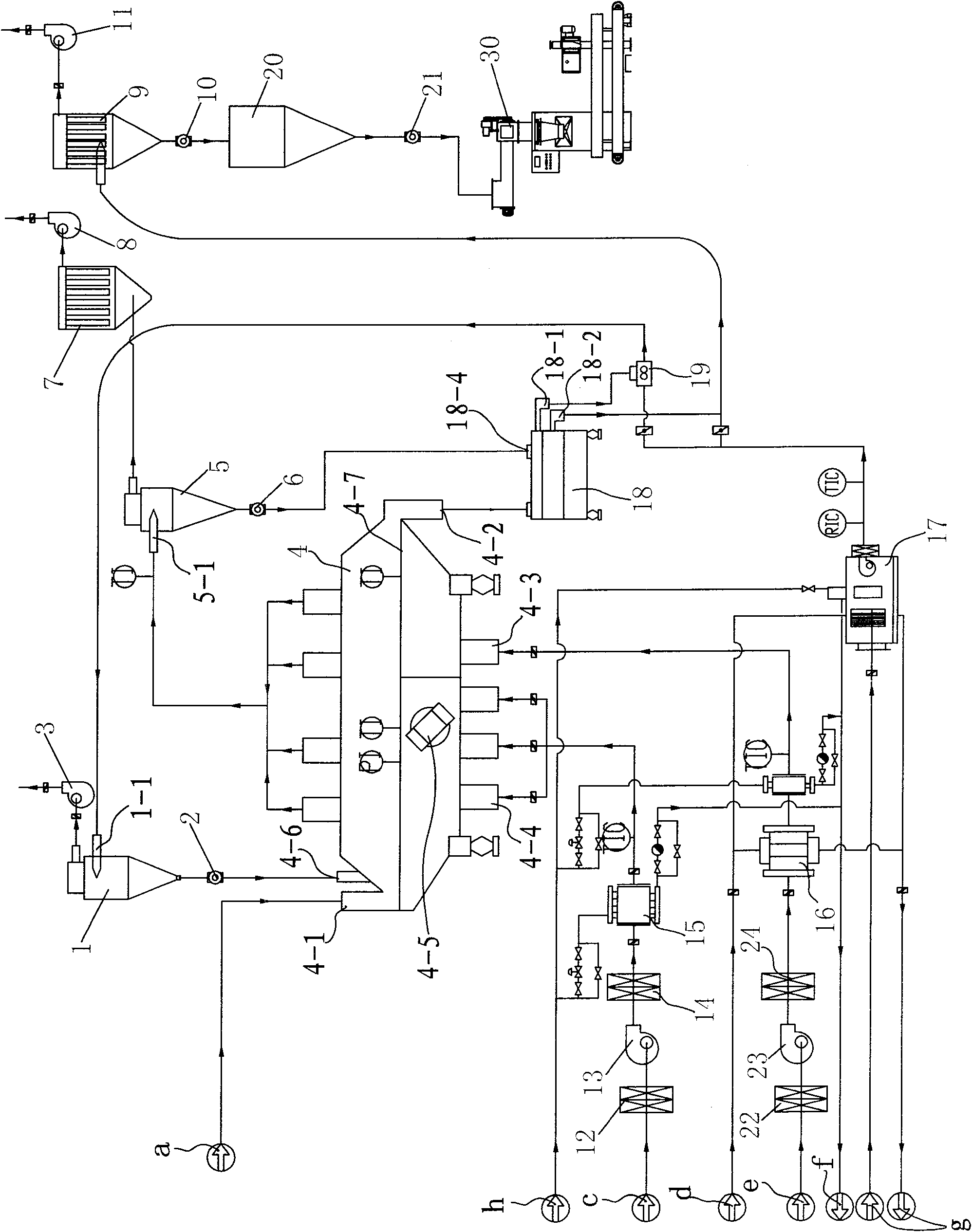 Vibration fluidization drying system