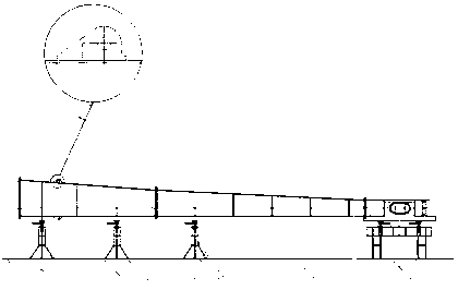 Manufacturing method of upper supporting legs of tire crane