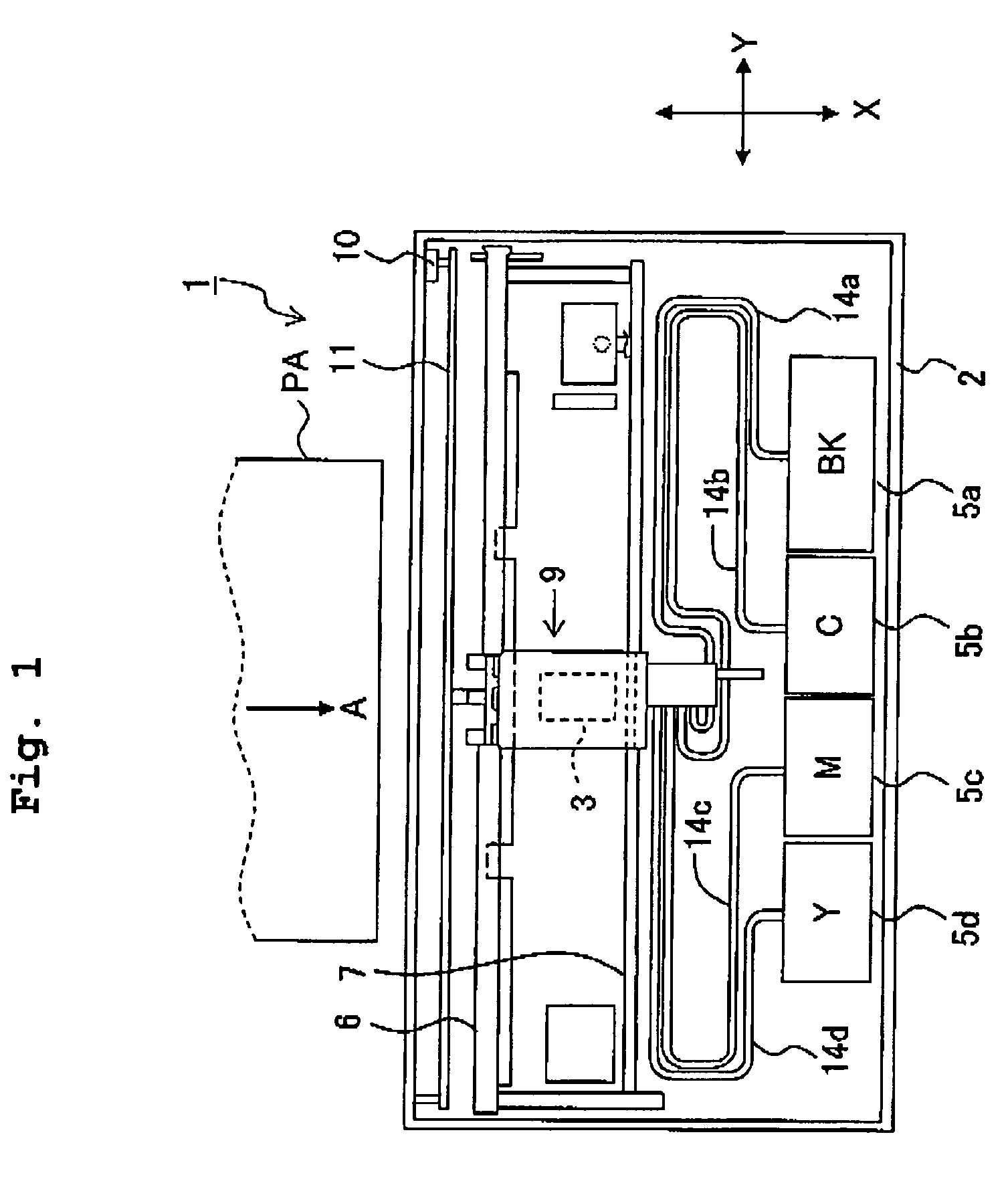 Ink-jet printer and ink jetting method