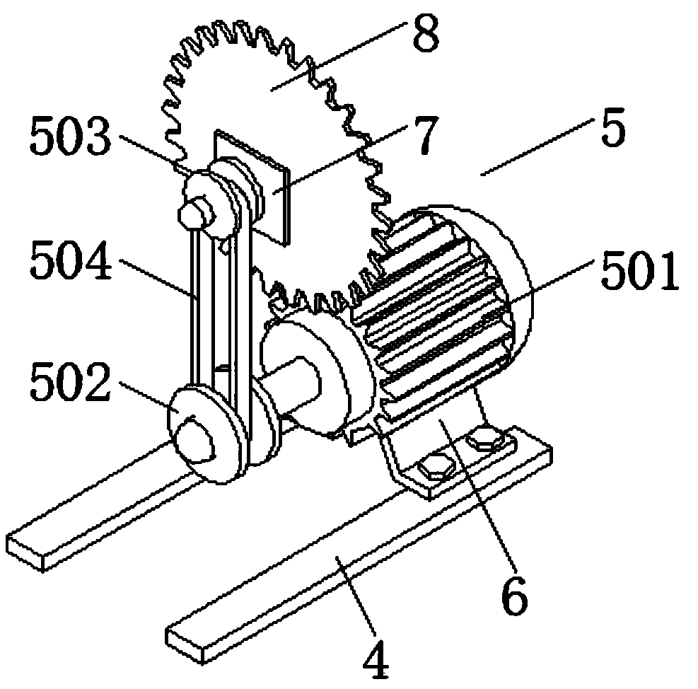 Dust collecting device for wood box processing