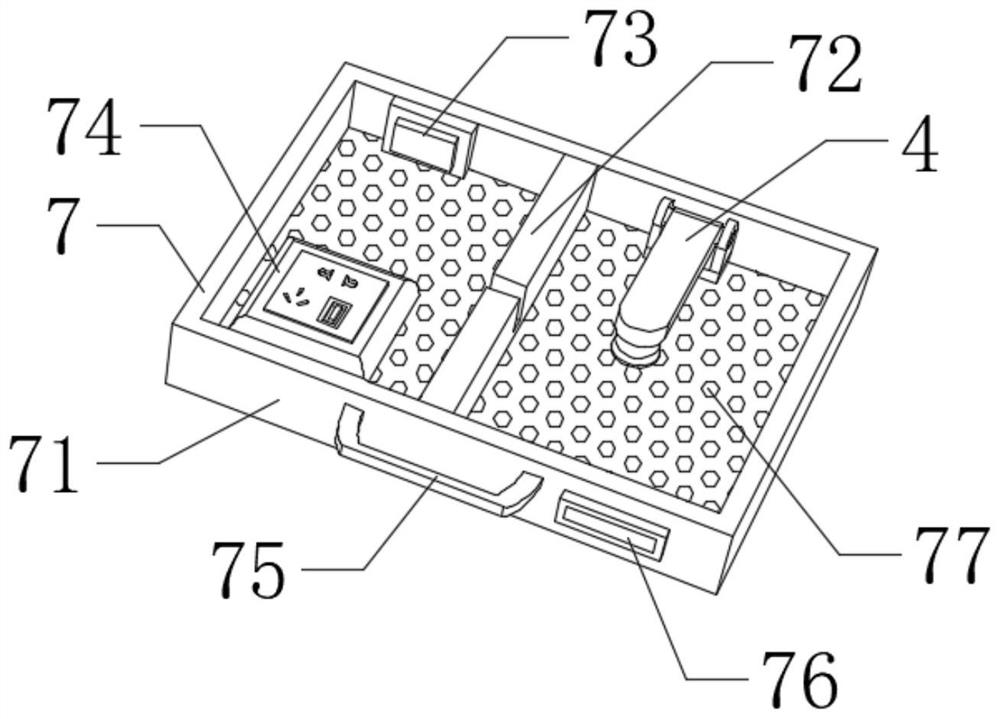 Household intelligent electronic product mobile charging cabinet and use method thereof