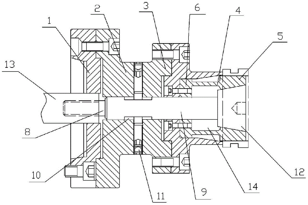 The processing method of the expansion sleeve fixture used for the shift fork groove of the automobile gear sleeve