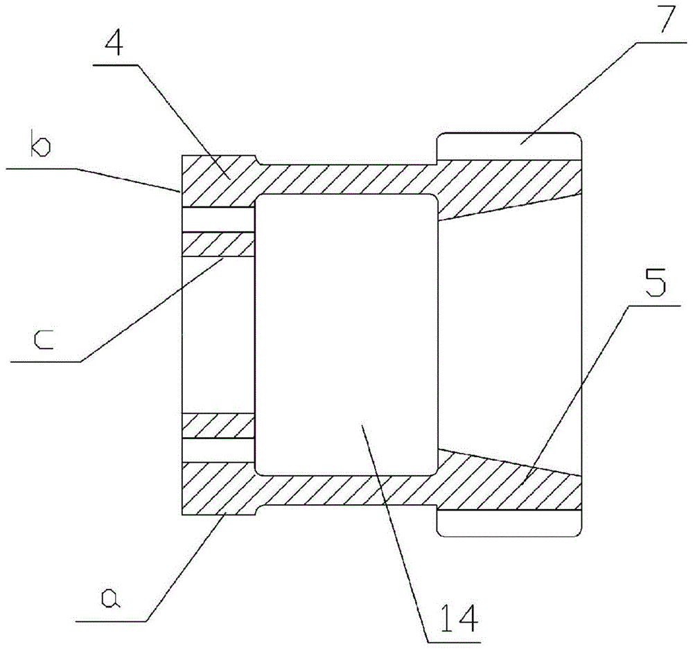 The processing method of the expansion sleeve fixture used for the shift fork groove of the automobile gear sleeve