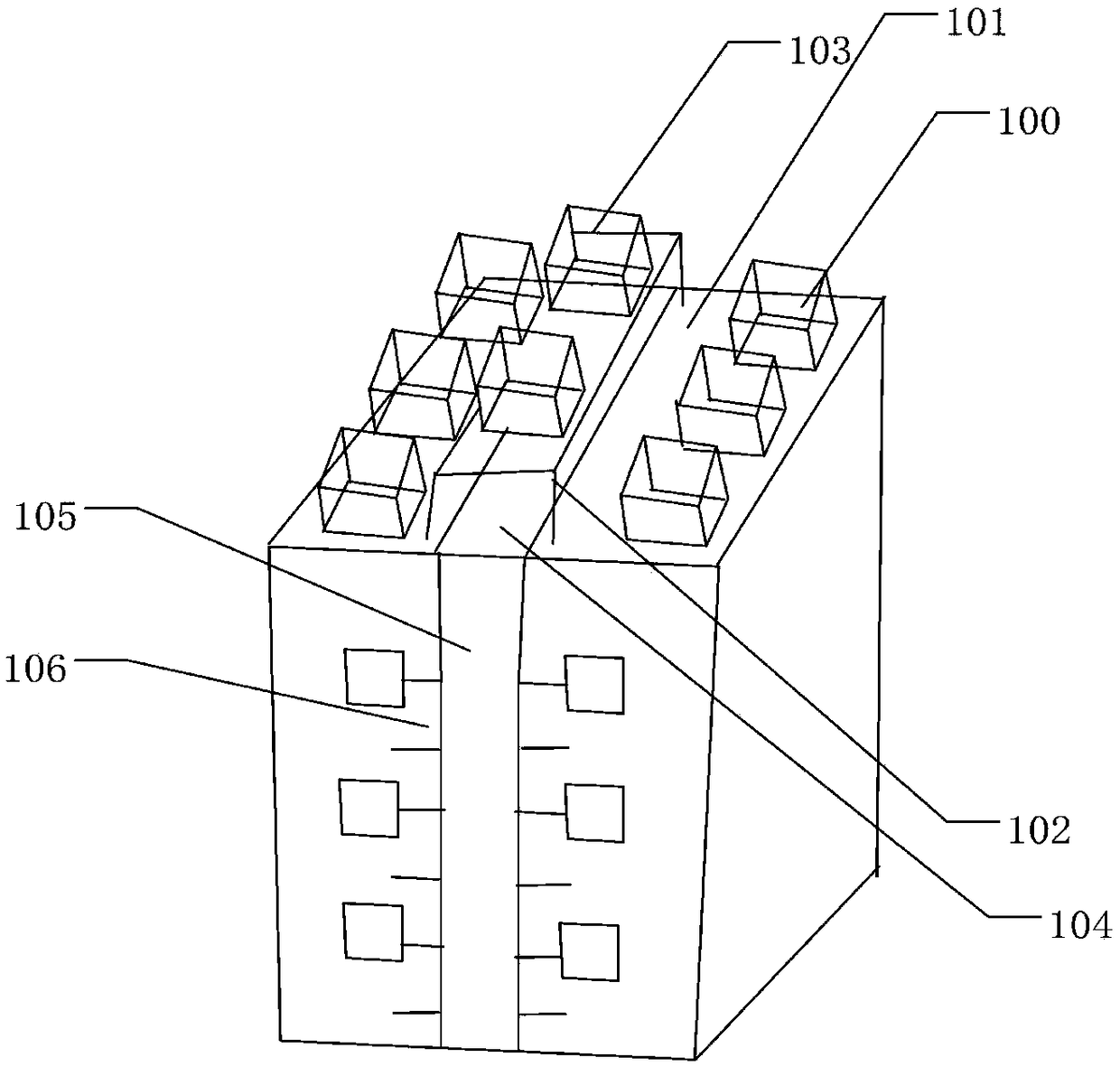 Roof fruit and vegetable planting system based on community big data