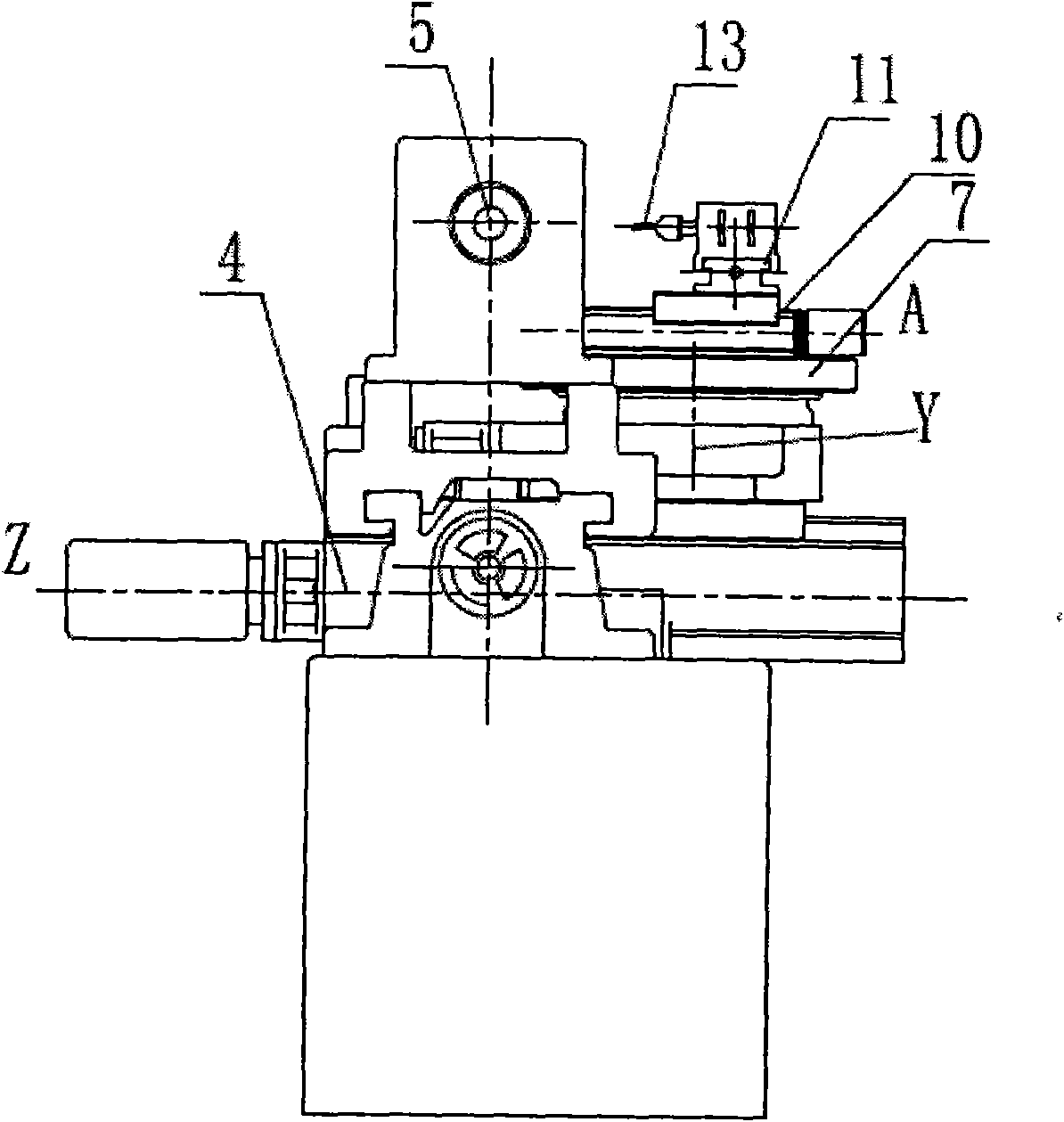 Numerical control relief grinding method for enveloping worm hob and machine tool for realizing same