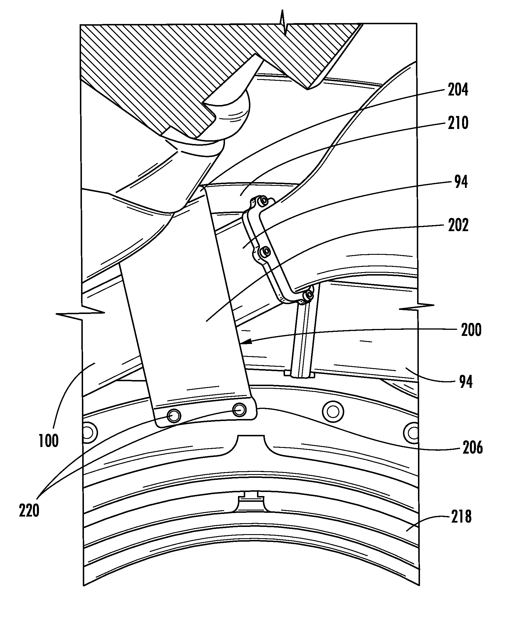 Structural Attachment System for Transition Duct Outlet