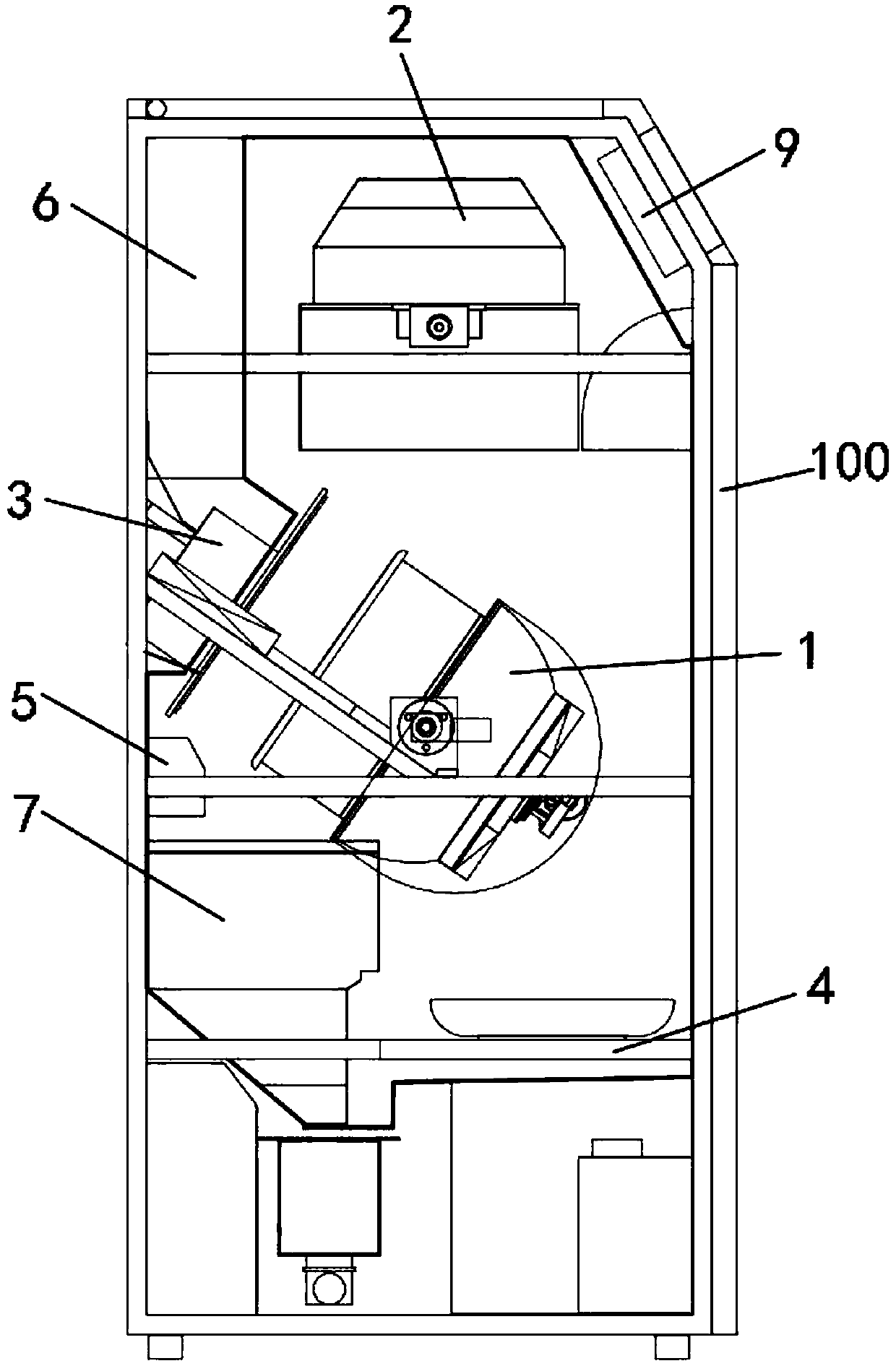 Wok moving control device and wok device suitable for full-automatic cooker