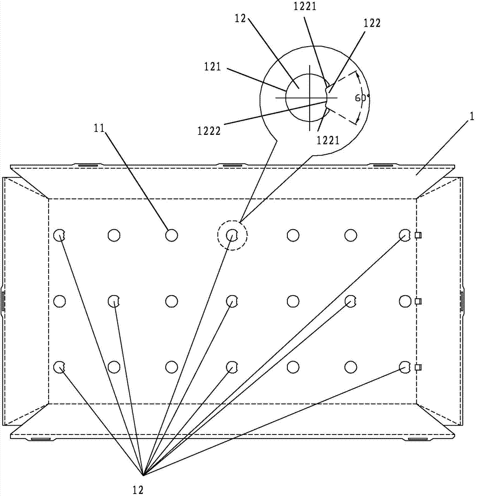 Fixing structure of reflector in a kind of LED backlight module