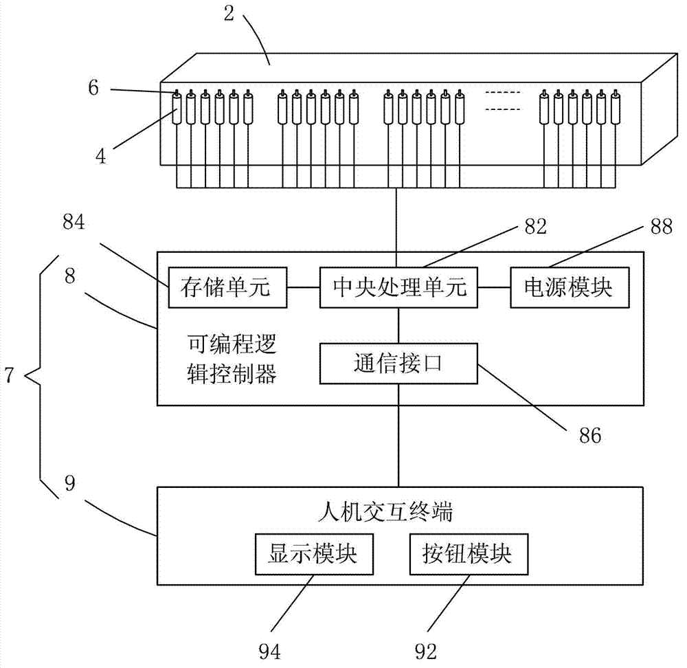 Detection device of thin film transistor-liquid crystal display (TFT-LCD) substrate