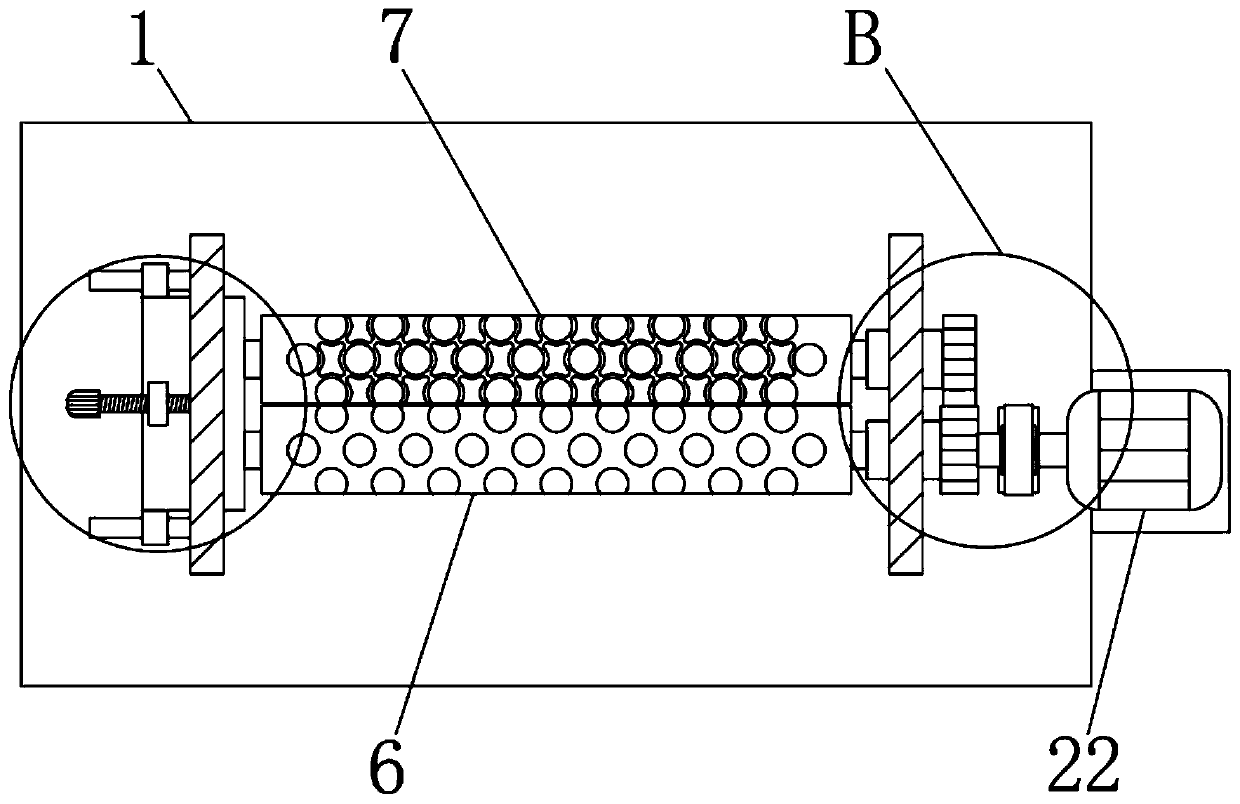 Processing equipment of composite non-woven fabric for dumbbell-shaped embossing