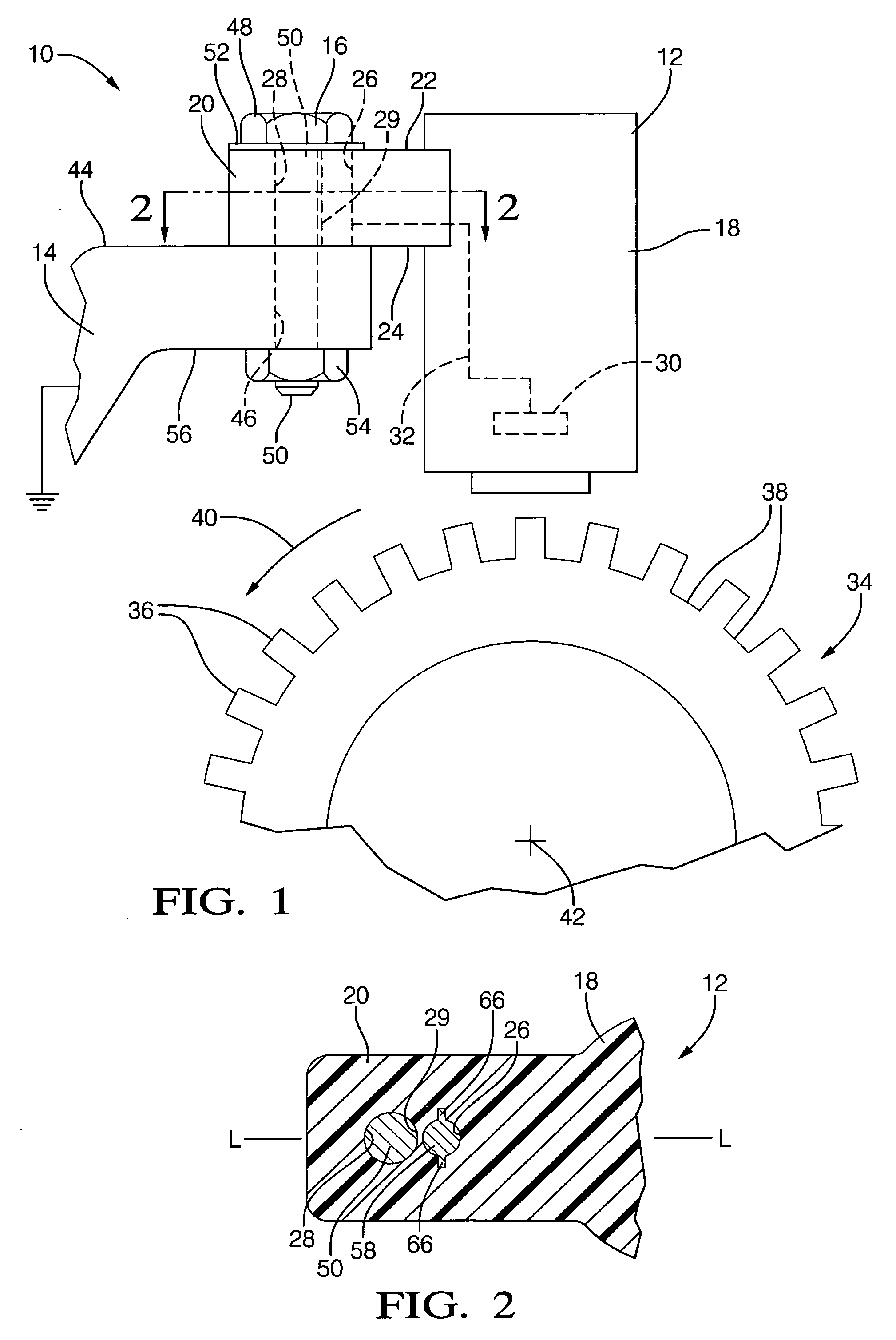 Mounting for a probe sensor