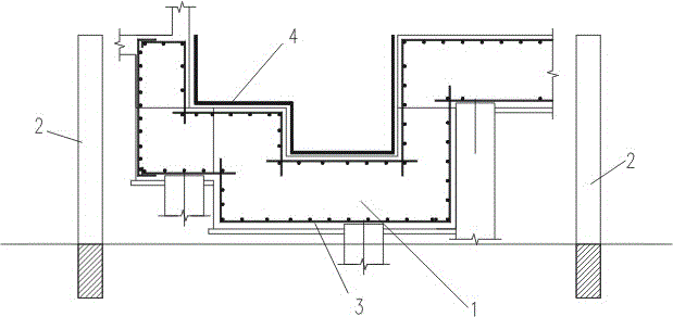 Construction method for deep foundation pit of elevator shaft