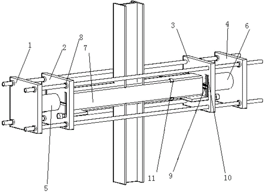 Self-balancing system for applying effective prestress to metal components