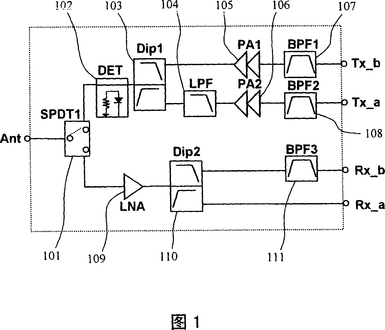 High-frequency circuit, high-frequency device and communications apparatus