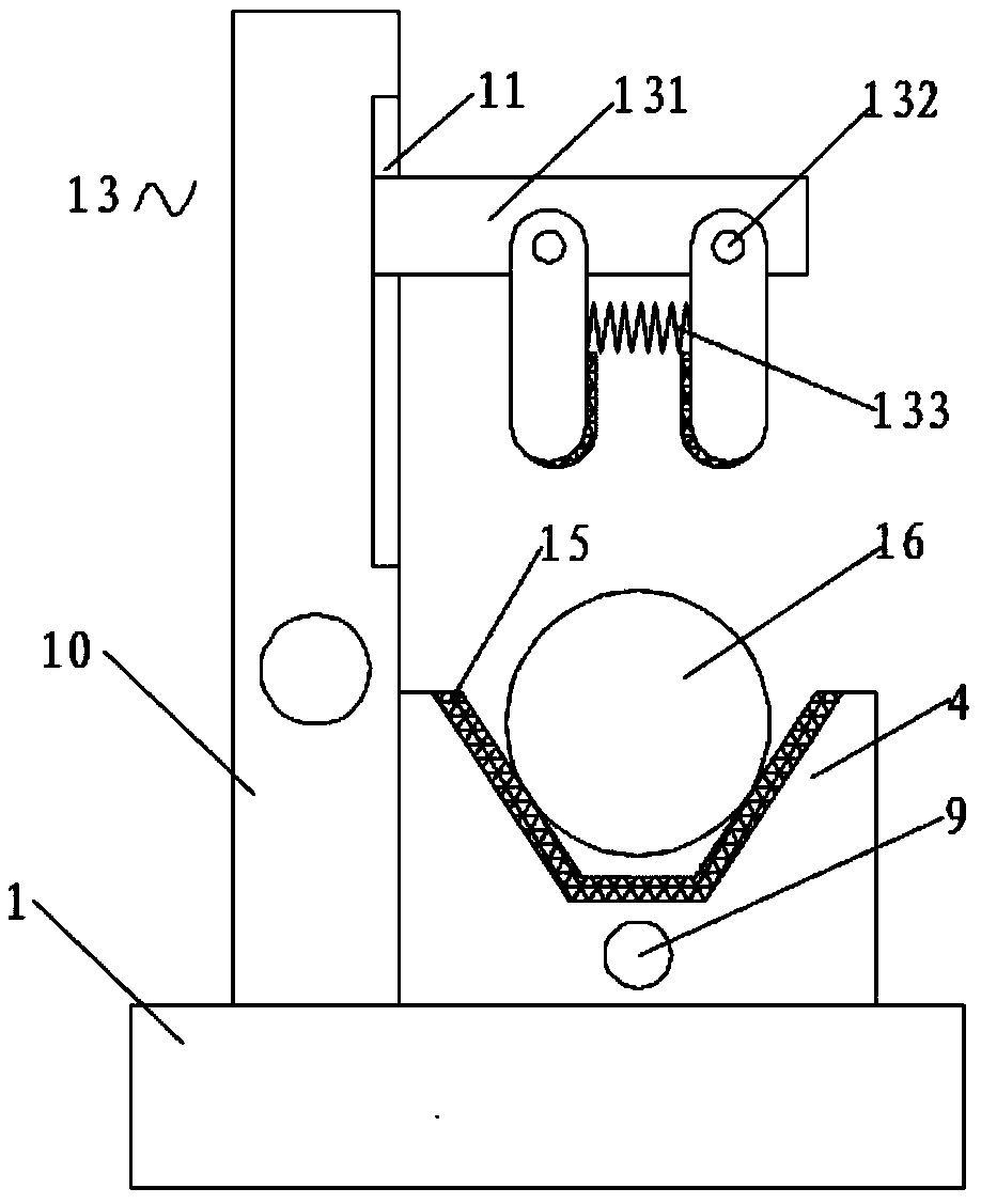 Steel pipe welding positioning and clamping device