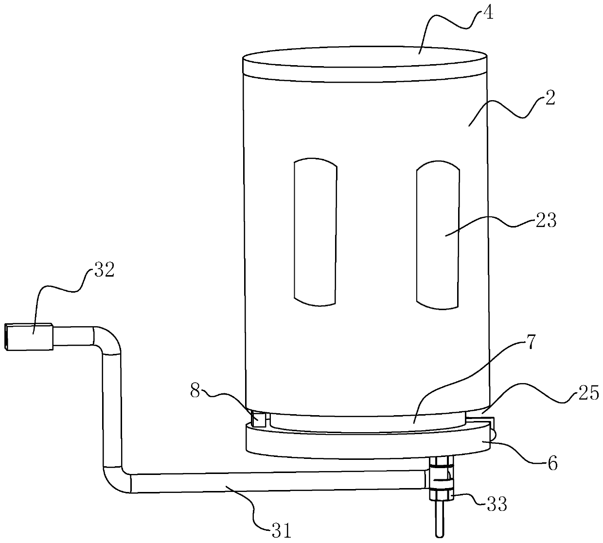 A construction spraying device