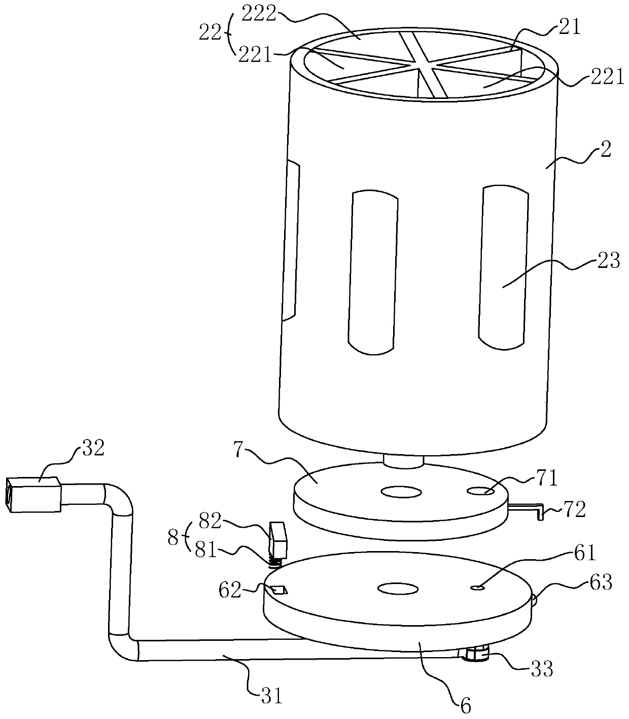 A construction spraying device