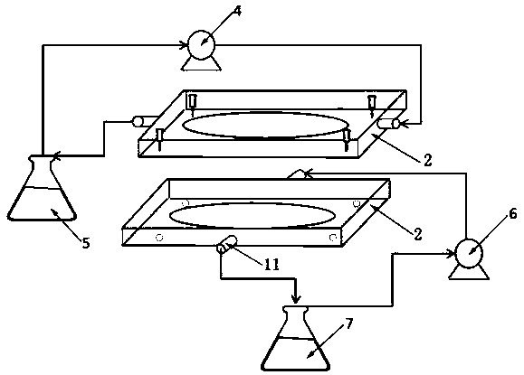 Device and method for separating methyl linolenate on basis of ionic liquid supporting liquid membrane