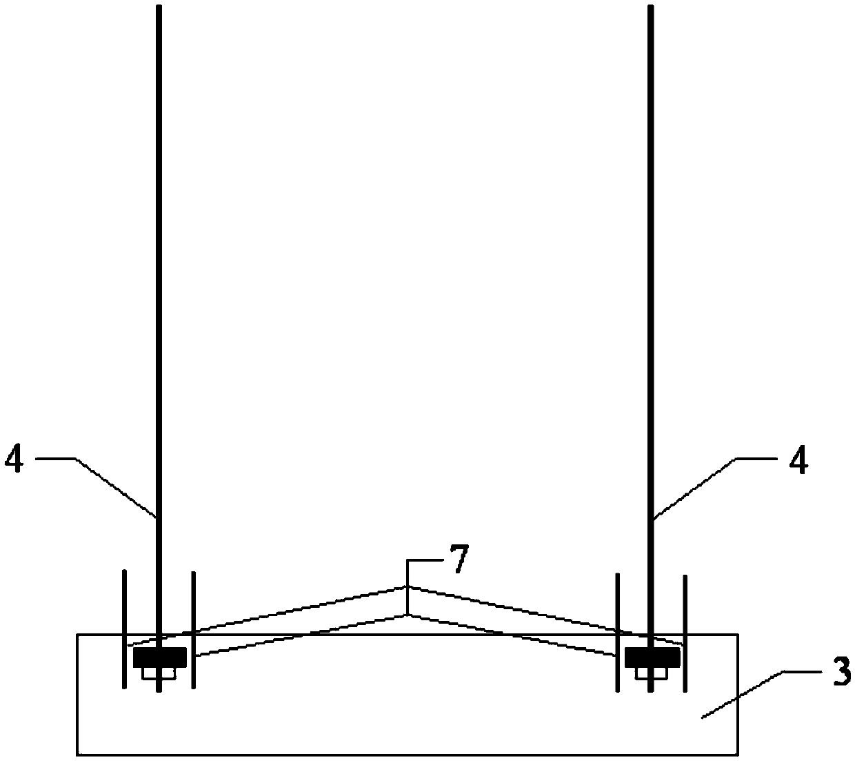 Swing self-resetting bridge bent with ductile replaceable tie beams and its installation method