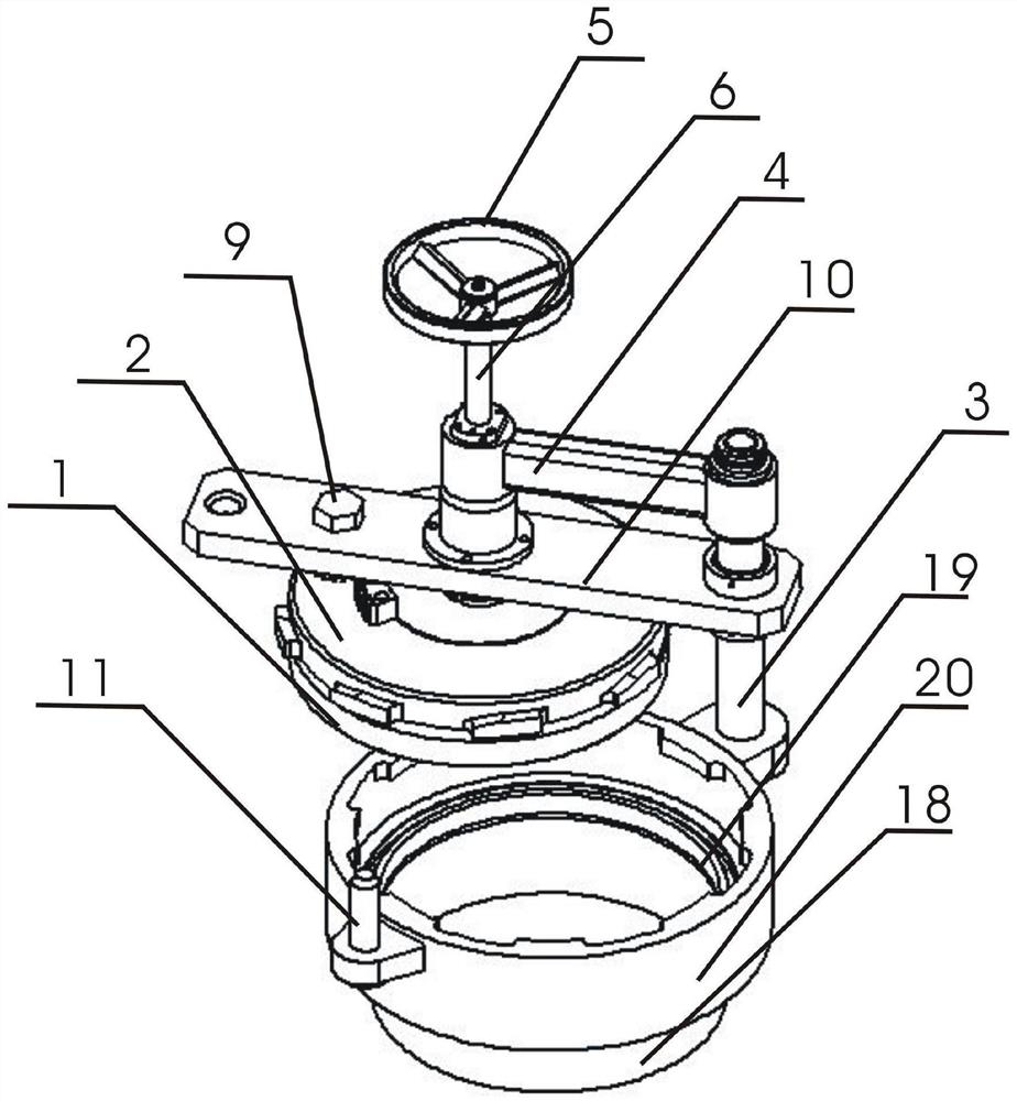 High-temperature-resistant, safe and explosion-proof quick-opening blind plate structure