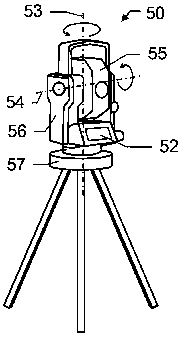 Geodetic surveying device with microlens array