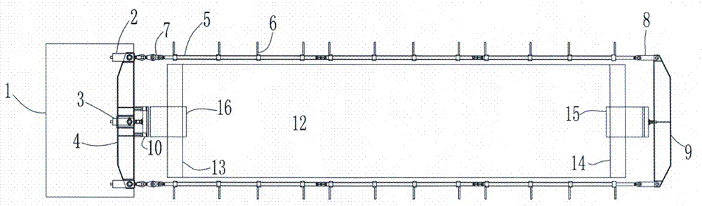 Pull-jacking type lengthwise graphitization furnace