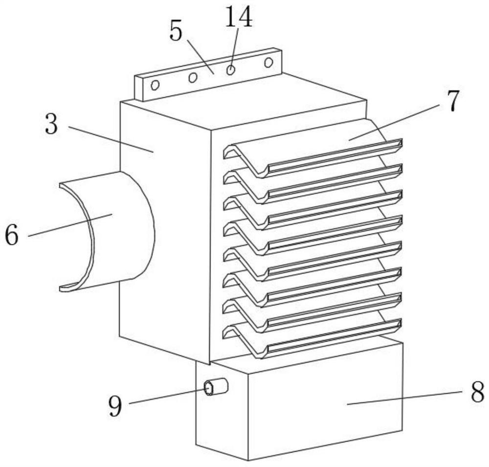 Radiator convenient to assemble and disassemble for environmental protection equipment