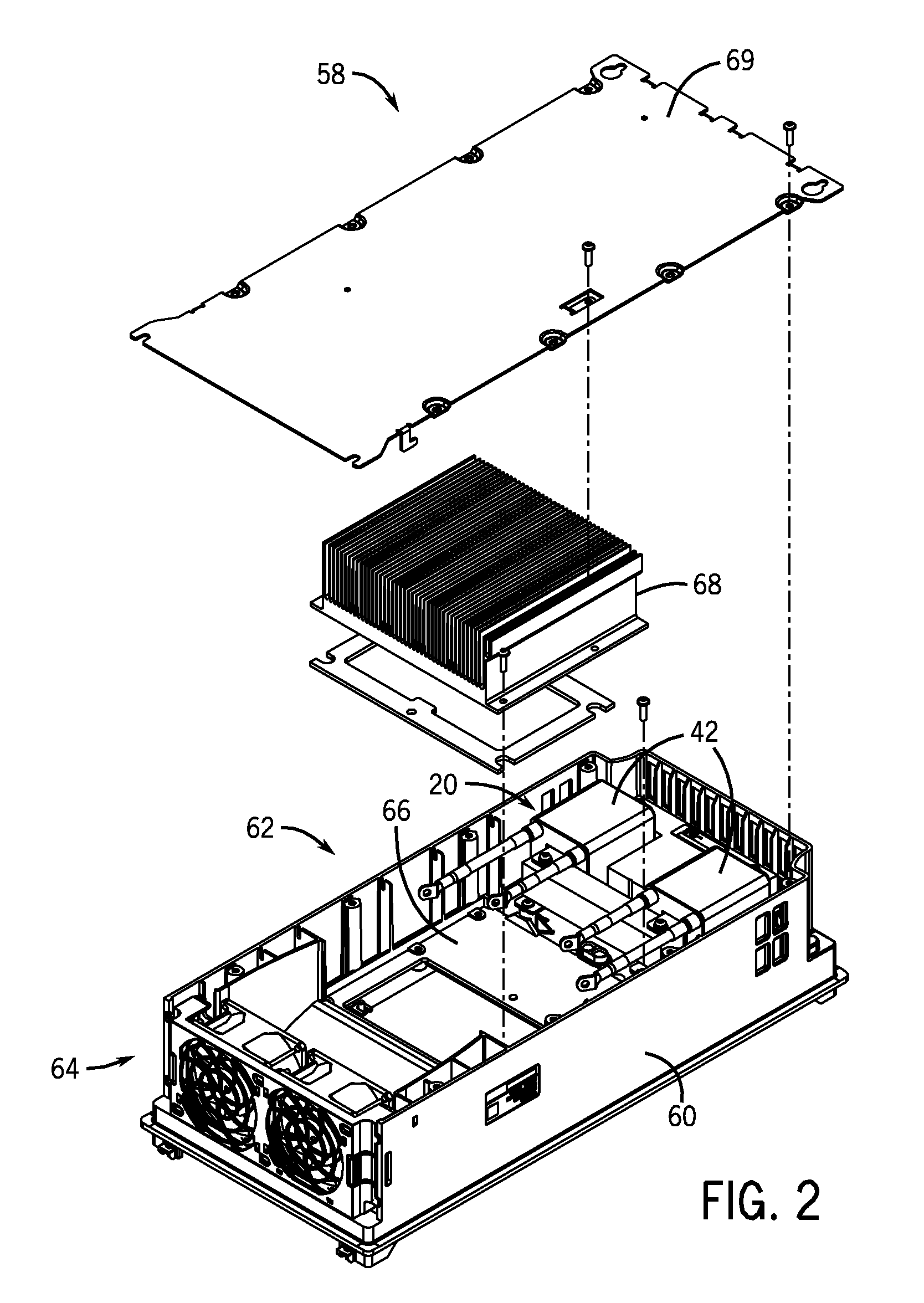 Power electronic module with an improved choke and methods of making same