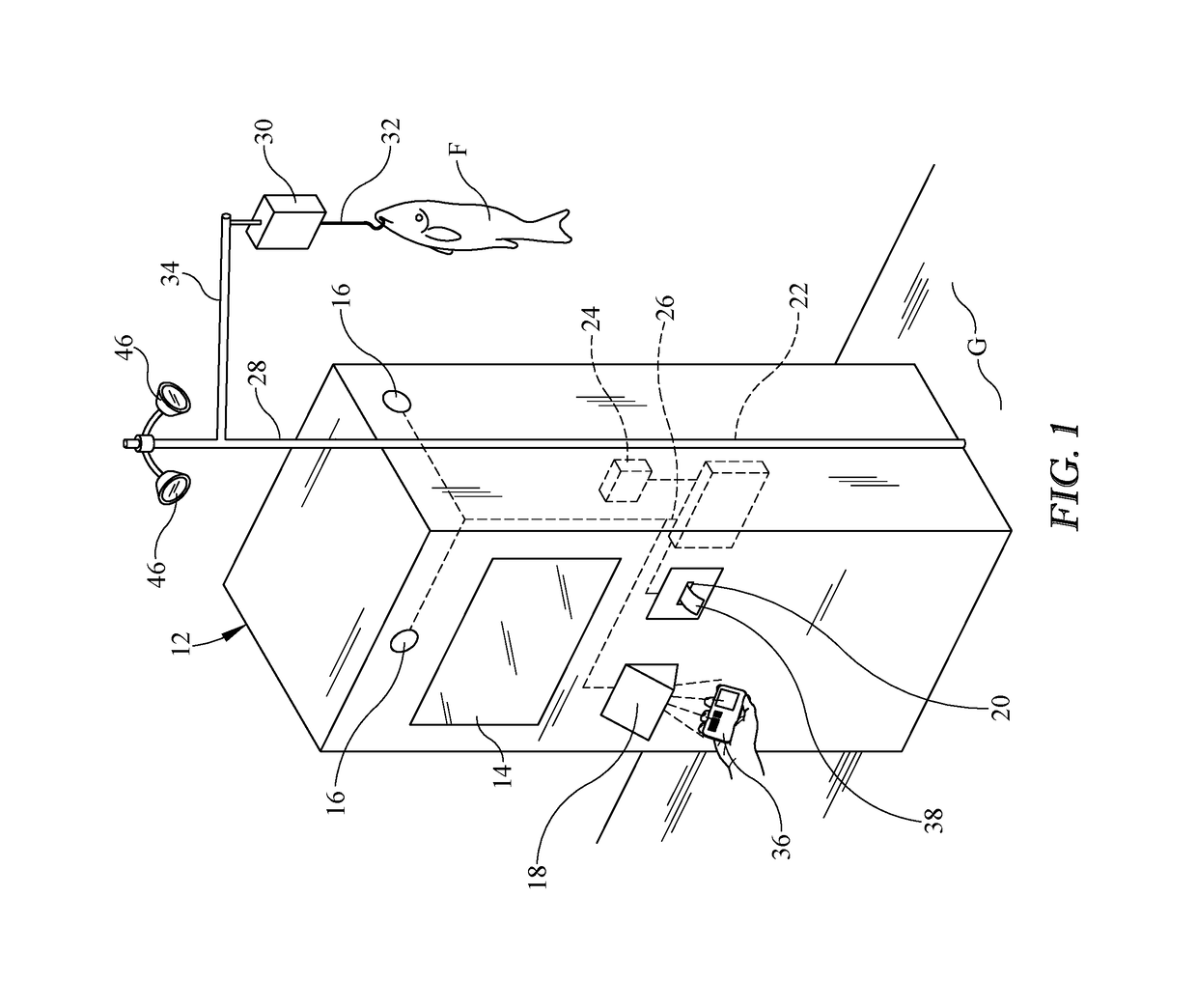 Fish kiosk for weighing and transmitting fish weight and method for its use