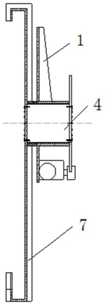 Mining dump truck bucket turning device